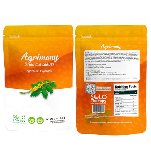 Agrimony Herb Cut and Sifted - 56 grams - Tea - Witchcraft - Herbal Tea - Resealable Bag - 56 grams - Premium Quality (Agrimony Herb)