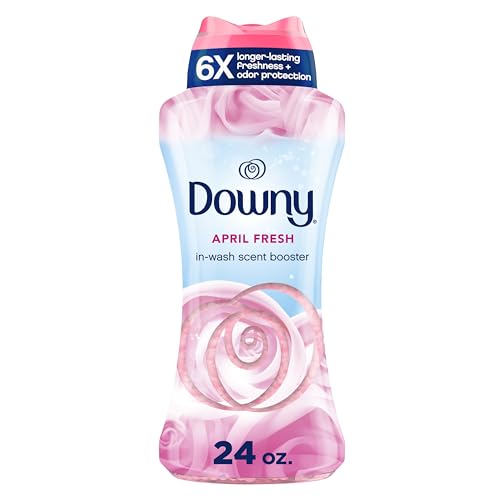 Downy April Fresh In-Wash Laundry Scent Booster Beads, 24 oz, laundry scent beads, Long-lasting Freshness
