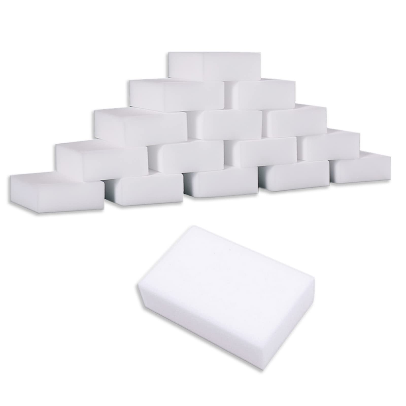 Magic Sponges Cleaning Eraser,50 Pack Melamine Sponge Foam Pads,Multi-Functional Household Cleaning Kitchen Dish Sponge