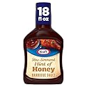 Kraft Hint of Honey Slow-Simmered Barbecue BBQ Sauce, 18 oz Bottle
