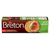 Breton Garden Vegetable, Plant Based - Light, Crispy, and Wholesome Crackers Made with Real Vegetables 200g