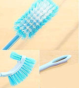 MINI DEER Toilet Brush Soft Bristle Kinsky Strong Bristles Good Grips Hideaway Compact Long Brush for Bathroom Toilet The Rim Bowl Brush Pure Clean in