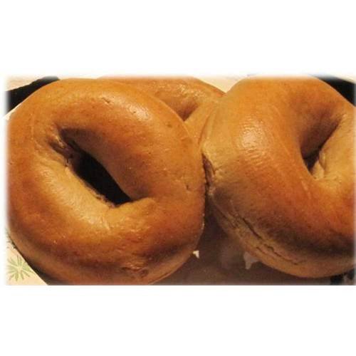 Burry Foodservice Thaw and Sell Sliced Whole Grain Wheat Bagel, 4 Ounce -- 72 per case.