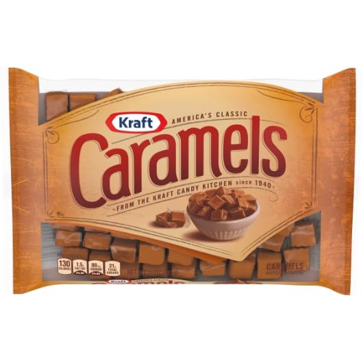 Kraft Caramels Pack of 2-11 oz Bags - Great for Sharing with Friends and Family or For Stocking the Pantry - Classic Flavors Everyone Will Love
