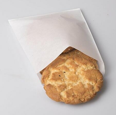 Shop$Save Flat Glassine Wax Paper Sandwich Bags, 6 x 7 x 3/4 Inch - Grease-Resistant Semi-Translucent Waxed Bags for Cookies, Treats, Baked Goods