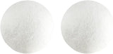 Wool Dryer Balls, White, Anti-Static Laundry Balls for Clothes Drying, 2 Pack