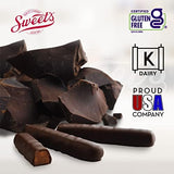 Sweet Candy Company Dark Chocolate Orange Sticks - Gourmet Chocolate Covered Sticks, Chocolate Fruit Flavored Sticks, Gift Idea for Holidays, Gluten