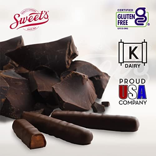Sweet Candy Company Dark Chocolate Orange Sticks - Gourmet Chocolate Covered Sticks, Chocolate Fruit Flavored Sticks, Gift Idea for Holidays, Gluten