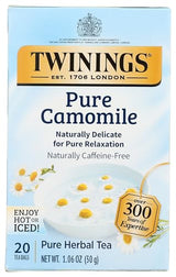 Twinings of London Pure Camomile Herbal Tea Bags, 20 ct