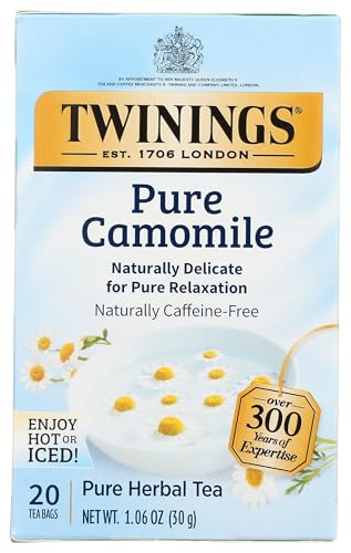 Twinings of London Pure Camomile Herbal Tea Bags, 20 ct
