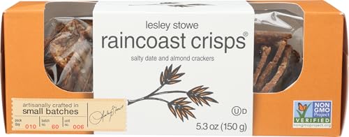 Raincoast Crisps Salty Date and Almond Crackers, 5.3 Ounce