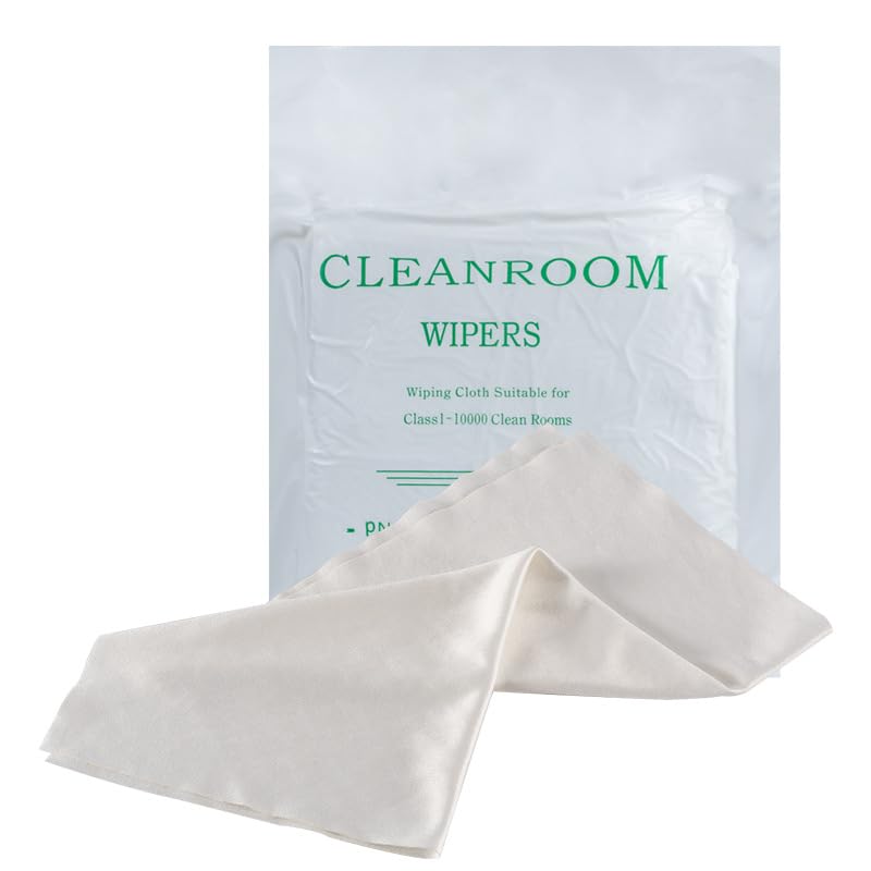 100 Pieces White Microfiber Cleanroom Wipes,Used for Cleaning LED Display Screens,Precision instruments, Hardware Parts Optical Lenses And Mobile