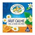 La Tisaniere Infusion Nuit Calme Miel et Reine des Pres 20 Sachets 30g (La Tisaniere Herbal Tea Nuit Calme with Honey 20 Sachets)