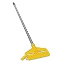 Rubbermaid Commercial H136 Invader Aluminum Side-Gate Wet-Mop Handle, 1 dia x 60, Gray/Yellow