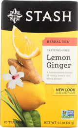 Stash Tea Lemon Ginger Tea (1 pack, 20 tea bags)