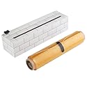 ChicWrap® Subway Tile Refillable 9” Plastic Wrap Dispenser - Includes One 9" x 250' Roll of Professional Grade Plastic Wrap - and Kosher Certified
