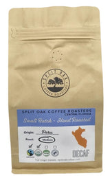 Delicious Organic Decaf Coffee Water Process Chemical-Free Medium Roasted Peru Coffee Whole Beans 12oz. Sweet Espresso Crema, Almond Notes. 99.9% Free