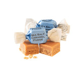 Gardiners of Scotland Handmade Fudge, Steven Brown - Lizzie McCoo Salted Caramel Fudge 7 Ounce Square Tin