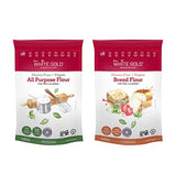 Extra White Gold Gluten Free Flour Blends Variety Pack - For Baking Cakes & Bread - [Kosher] [Gluten Free] [Vegan] [Soy Free] [Nut Free] [Dairy Free] (2 pack)