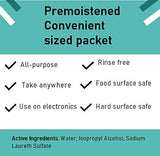 LA Fresh Wipe Away Hard Surface Cleaning Wipes Pack of 50 Individually Wrapped 7x6" Wipes