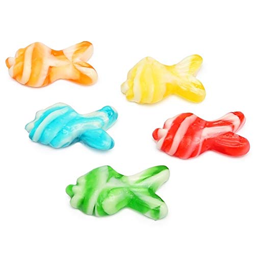 Dulcefina chocolate and Sweets, Swirly Fish Gummy Assort colors) (3 Lbs)