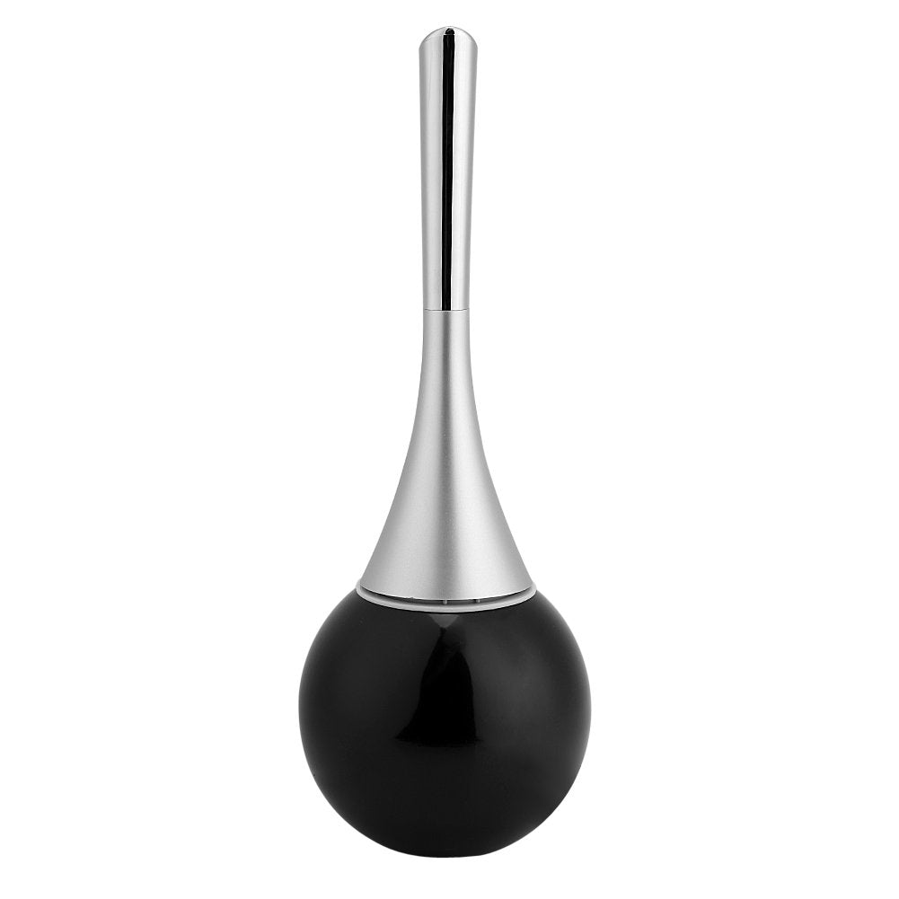 Toilet Brush and Holder Set, European Wash Toilet Brush with Heavy Base, Hideaway Cleaning Bowl Brush Kit for Bathroom Toilet, Black