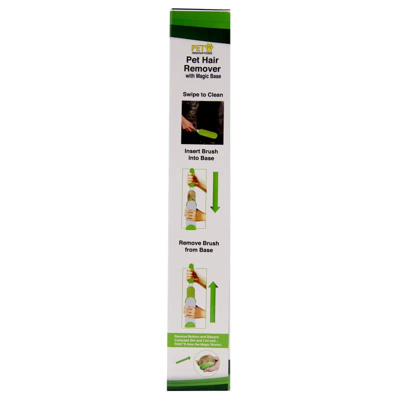 Home Innovations Pet Hair Lint Brush Set W/Self Cleaning Base Material