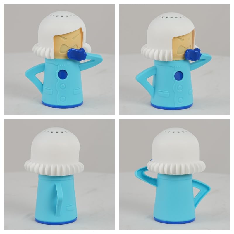 AUPLEX 5 PCS Angry Mama Microwave Cleaners & Cool Mama Fridge Odor Absorber, High temperature Steamer Cleaning Equipments, Refrigerator Moisture