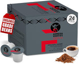 Kimera Koffee Focus Blend - Organic Light Roast Nootropic Ground Coffee Pods with L-Theanine, 24 Count