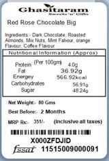 Ghasitaram Gifts Chocolate - Red Rose Chocolate Big