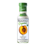 BRIANNAS - Organic Rich Poppy Seed Dressing - Certified Kosher & Organic Salad Dressing made with Premium Ingredients - 10 oz. Bottle