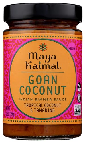 Maya Kaimal All Natural Indian Simmer Sauce - Goan Coconut - 12.5 oz (Case of 6)