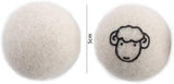 2Pcs Wool Dryer Balls, Natural Fabric Softener Alternative, Reusable Laundry Balls for Static and Wrinkle Reduction