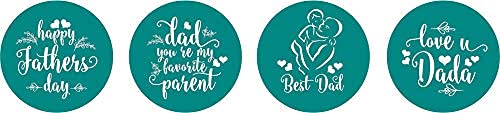 Darling Souvenir 190 Pcs Dad’s Special Day Chocolate Drop Labels - Fatherhood Appreciation Mini Candy Wrappers for Father’s Day Theme Celebration
