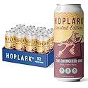 Hoplark HopTea - THE ENERGIZED ONE (w/Yerba Mate), 16fl oz Tall Cans (Pack of 12) - Unsweetened - Antioxidants - Polyphenols - Low Calorie - Contains