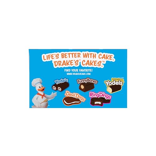 Drake's Devil Dogs, 8 Individually Wrapped Devils Food Cakes, 13.63 oz Box