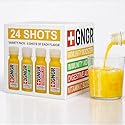 GNGR 24 Shots Variety Pack of Organic Cold-Pressed Ginger Shots - 4 Target Formulas with Peruvian Ginger, High-Absorption Turmeric & Vitamin C