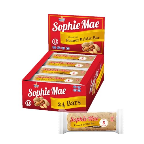Atkinson's Sophie Mae Peanut Brittle Bar Salty Sweet 2.25oz 24ct Pack