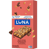 LUNA Bar - Nutz Over Chocolate Flavor - Gluten-Free - Non-GMO - 7-9g Protein - Made with Organic Oats - Low Glycemic - Whole Nutrition Snack Bars