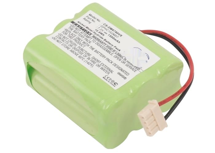 SHINEAR 1500mAh Battery Replacement for Mint 4205 Automatic Floor Cleaner 4000 4200 Plus 5000 GPHC152M07 (7.2V)