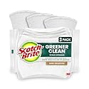 Scotch-Brite Greener Clean Non-Scratch Scrub Sponge, Sponge for Washing Dishes, Cleaning Kitchen, Superior Performance and Made with Sustainable