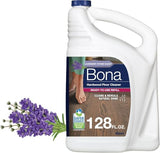 Bona Hardwood Floor Cleaner Refill - 128 fl oz - Lavender Thyme Scent - Residue-Free Floor Cleaning Solution Spray Mop and Spray Bottle Refill