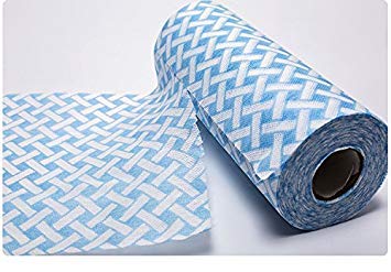 JEBBLAS Handiwipes Reusable Cloths Dish Towels and Dish Cloths Reusable Towels,Thick Handy Cleaning Wipes Quick-Dry 90 Count/Roll,Blue