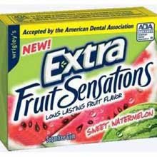 Wrigley Sweet Watermelon Extra Fruit Sensations Gum -- 120 per case.
