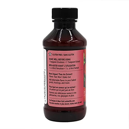 Strawberry Bakery Emulsion, 4 ounce bottle