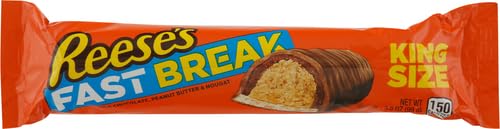 Reese's Fast Break Nougat Bar King Size, 3.5 OZ