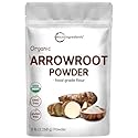 Organic Arrowroot Powder (Flour), 5lb (80oz) | Premium Source from Arrowroot Plants | Unflavored Thickening Agent for Cooking & Baking | Substitute
