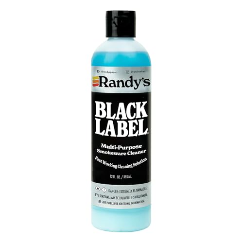 Randy's Black Label Cleaner - (12 fl oz) - Best Multipurpose Surface Cleaning Solution for Glass Tops, Metal and Ceramic Surfaces - Glass Top Cleaner
