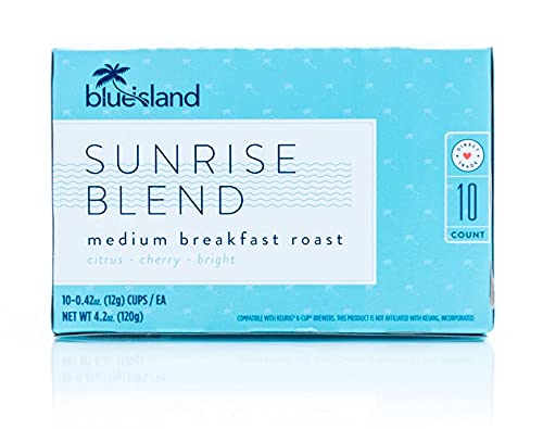 Blue Island Specialty Grade Coffee Pods | The World’s Best Tasting K Cups | 2.5x the Caffeine Content vs Leading Brands | Direct Trade, Light-Medium