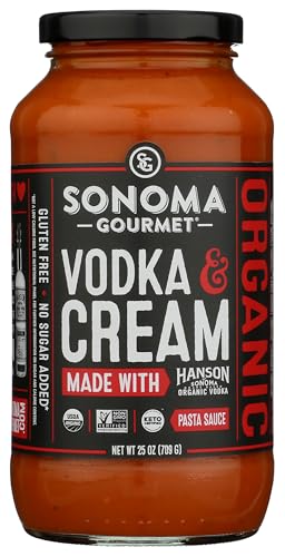 Sonoma Gourmet, Pasta Sauce Vodka Cream Organic, 25 Ounce